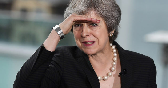 Britain's Prime Minister Theresa May gestures as she delivers a keynote speech on Brexit at Waterfront Hall in Belfast, Northern Ireland, on July 20, 2018. - With a trip to Northern Ireland this week, May began a tour of Britain to convince voters to back her blueprint for close economic ties with the bloc after Brexit next March. (Photo by Charles McQuillan / POOL / AFP) (Photo credit should read CHARLES MCQUILLAN/AFP/Getty Images)