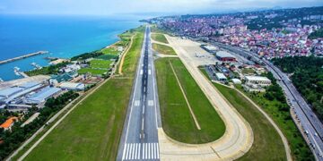 Çatlayan Trabzon Havalimanı pistinin altından da “5’li çete” çıktı
