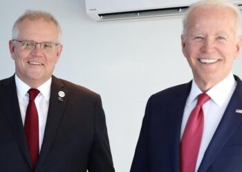 ABD Başkanı Biden,  Avustralya Başbakanı Morrison ile bir araya geldi