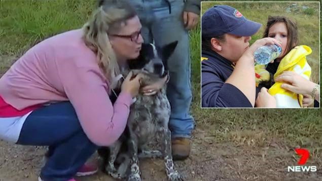 Queensland’de  kaybolan üç yaşındaki Aurora  köpeği Max sayesinde bulundu