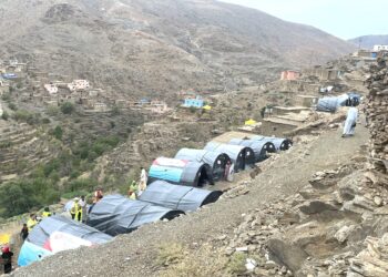 150 çadır 600 yatak ve gıda malzemesi: ARO, Avustralya yardımını, Fas’ın sarp dağlarındaki depremze köylülere ulaştırdı