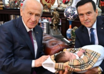 Suç örgütünün lideri Kürşad Yılmaz, oğlunun adını ‘Devlet’ koydu, Bahçeli’den ‘Hayır duası’ aldı