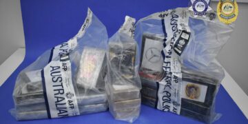 Federal Polis, Port Botany Limanı’nda 80 kilogram kokain ele geçirdi