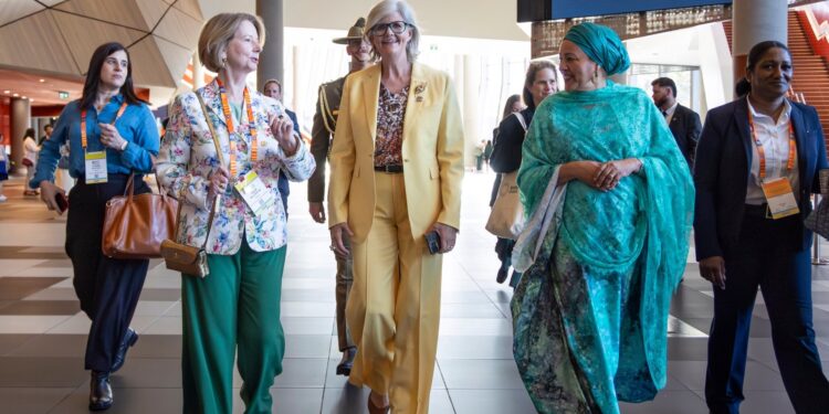 The Governor-General of the Commonwealth of Australia, Her Excellency the Honourable Ms Sam Mostyn AC, during the Victoria Regional.
