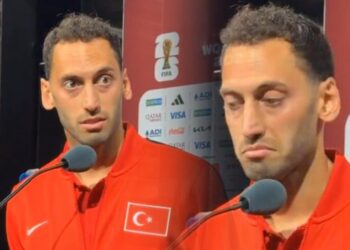 Hakan Çalhanoğlu ile Avustralyalı gazeteci tartıştı:İyi oyun oynadık, sadece skora dökemedik