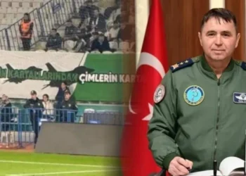 Savaş uçaklarını stadyum üzerinde uçuran Tümgeneral Mete Kuş emekli edildi